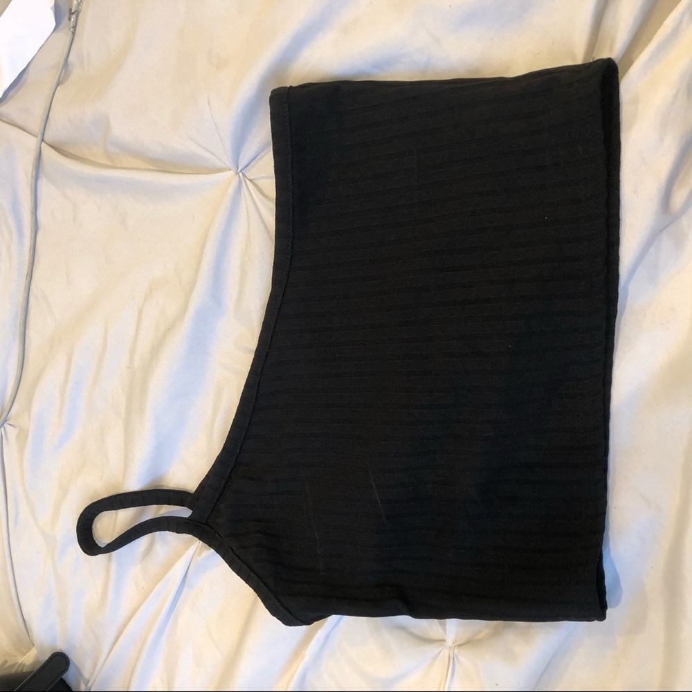 PLT one shoulder strap crop top